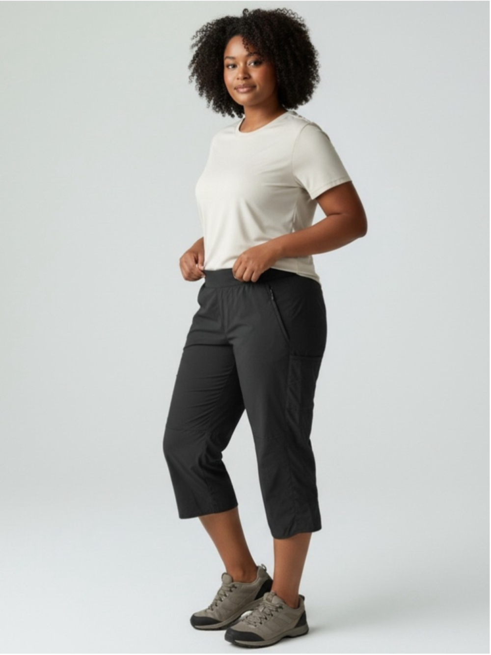 Columbia Black All Season Capri Pants with UV 40